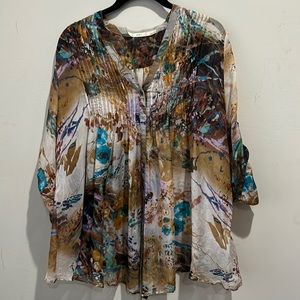 Gibson 100% Silk Top